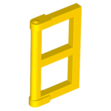 LEGO 60608 Yellow Pane for Window 1 x 2 x 3 with Thick Corner Tabs, 28961, 69795 (losse stenen 40-14)